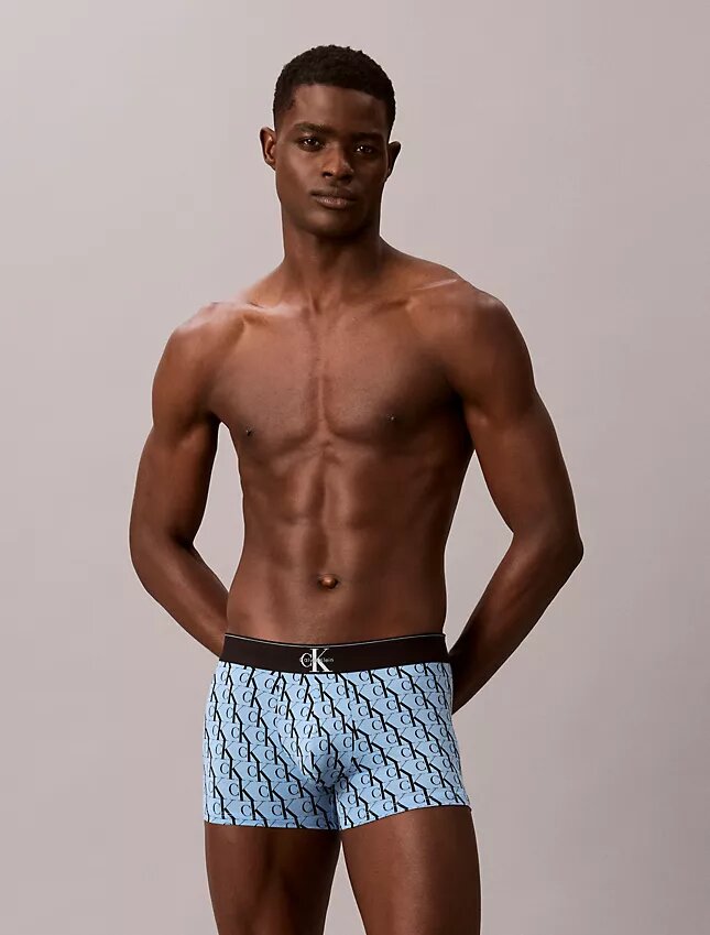 Cotton Stretch Graphic Monogram Boxer Trunk, package of 3 Cotton Stretch Graphic Monogram Boxer Trunk, package of 3
