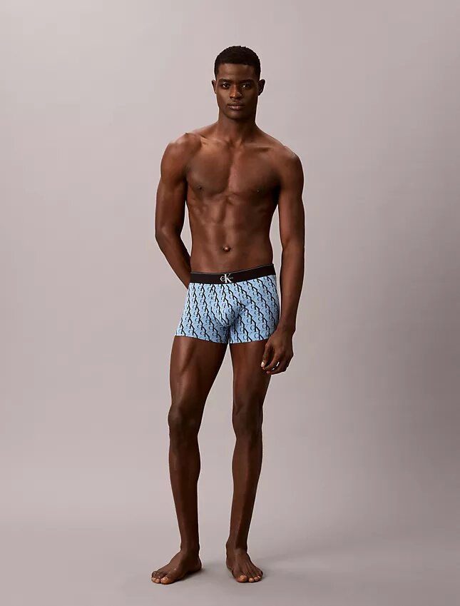 Cotton Stretch Graphic Monogram Boxer Trunk, package of 3 Cotton Stretch Graphic Monogram Boxer Trunk, package of 3
