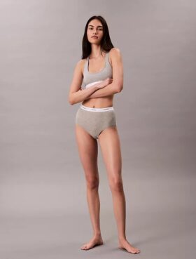 Cotton Stretch Rib High Rise Brief