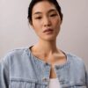 Cropped Trucker Jacket without collar Cropped Trucker Jacket without collar