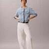 Cropped Trucker Jacket without collar Cropped Trucker Jacket without collar