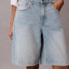 Denim Bermudas con logotipo Denim Bermudas con logotipo