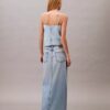 Falda larga Denim Falda larga Denim