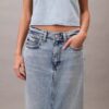 Falda larga Denim Falda larga Denim