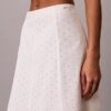 Falda midi con bordados