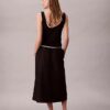 Falda midi de nailon sin cremallera Falda midi de nailon sin cremallera