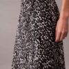 Falda midi de satén estampado Falda midi de satén estampado