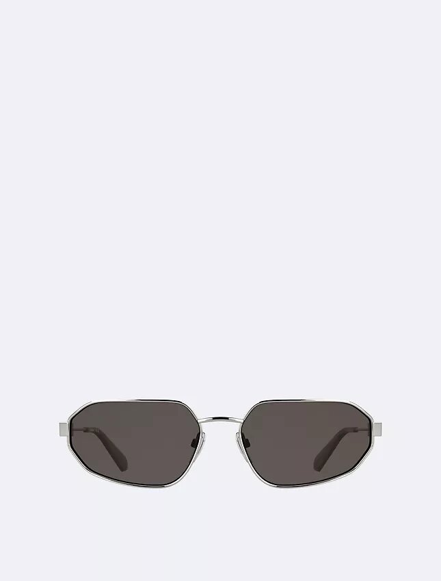 Gafas de sol rectangulares modificadas, finas y metálicas Gafas de sol rectangulares modificadas, finas y metálicas