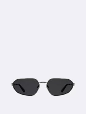 Gafas de sol rectangulares modificadas, finas y metálicas