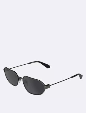 Gafas de sol rectangulares modificadas, finas y metálicas