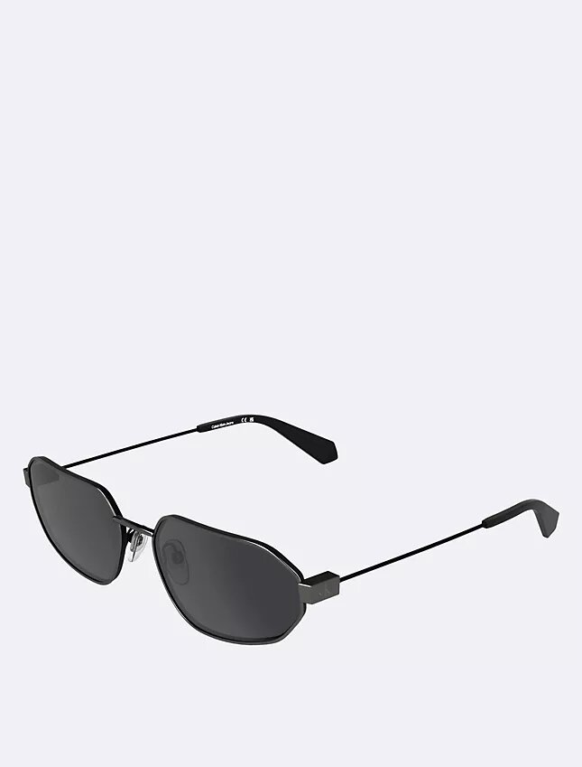 Gafas de sol rectangulares modificadas, finas y metálicas Gafas de sol rectangulares modificadas, finas y metálicas