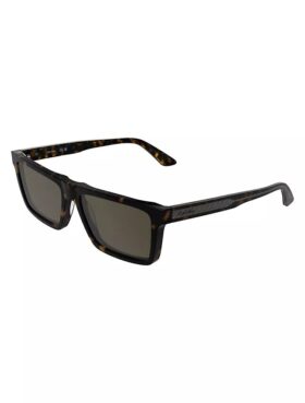 Gafas de sol rectangulares modificadas y finas de acetato