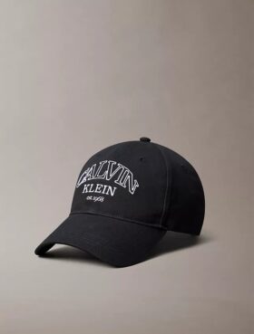 Gorra con logotipo curvado
