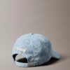 Gorra de béisbol con logotipo emblemático en Denim Gorra de béisbol con logotipo emblemático en Denim