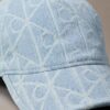 Gorra de béisbol con logotipo emblemático en Denim Gorra de béisbol con logotipo emblemático en Denim