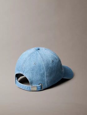 Gorra de béisbol de Denim con logotipo Monogram