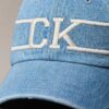 Gorra de béisbol de Denim con logotipo Monogram Gorra de béisbol de Denim con logotipo Monogram