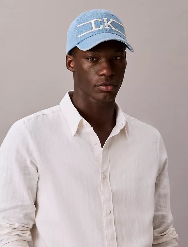 Gorra de béisbol de Denim con logotipo Monogram Gorra de béisbol de Denim con logotipo Monogram