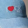 Gorra de Denim con gráfico «I Love Ck»