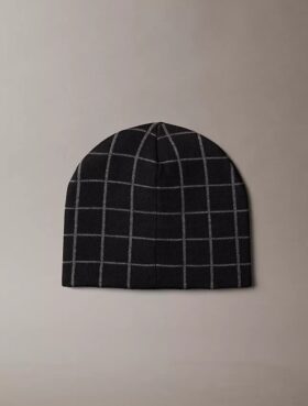 Gorro de jacquard a cuadros