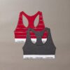 Icon Unlined Bralette de algodón y Modal, paquete de 2