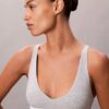 Icon Unlined Triangle Bralette de algodón y Modal