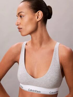 Icon Unlined Triangle Bralette de algodón y Modal
