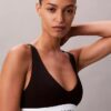Icon Unlined Triangle Bralette de algodón y Modal