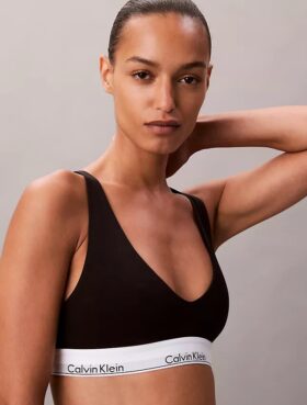 Icon Unlined Triangle Bralette de algodón y Modal