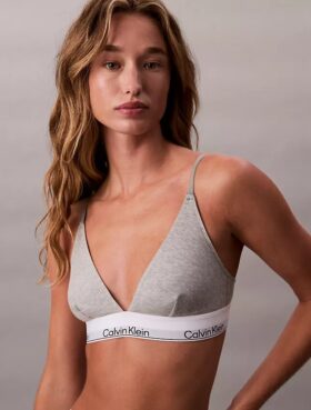 Icon Unlined Triangle Bralette de algodón y Modal