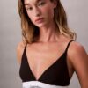 Icon Unlined Triangle Bralette de algodón y Modal