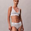 Icon Unlined Triangle Bralette de algodón y Modal