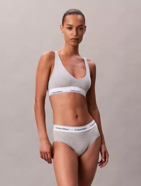 Icon Unlined Triangle Bralette de algodón y Modal