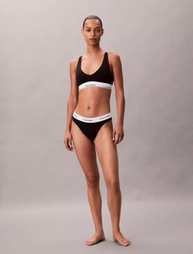 Icon Unlined Triangle Bralette de algodón y Modal