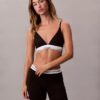 Icon Unlined Triangle Bralette de algodón y Modal