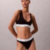 Icon Unlined Triangle Bralette de algodón y Modal