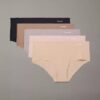 Invisibles, paquete de 5 tangas Hipster de talle bajo