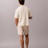 Jersey con botones y punto de malla