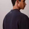 Jersey con botones y punto de malla
