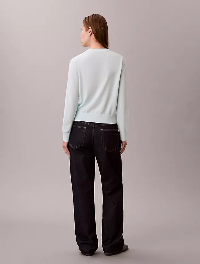 Jersey de algodón liso con Monogram Jersey de algodón liso con Monogram