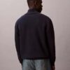 Jersey de algodón suave con cremallera de un cuarto Jersey de algodón suave con cremallera de un cuarto