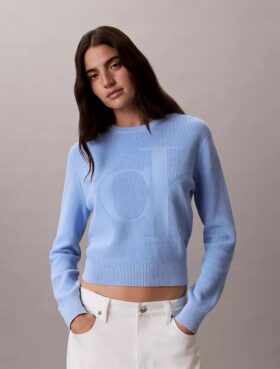 Jersey de algodón suave con Monogram