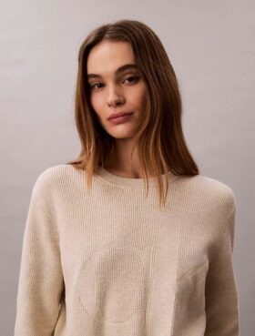 Jersey de algodón suave con Monogram