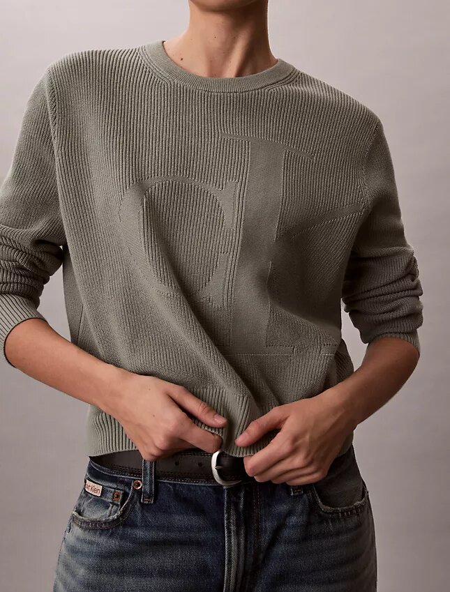 Jersey de algodón suave con Monogram Jersey de algodón suave con Monogram