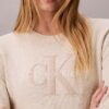 Jersey de chenilla de algodón suave con monólogo