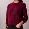 Jersey de chenilla de algodón suave con Monogram Jersey de chenilla de algodón suave con Monogram