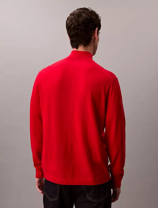 Jersey de cuello alto de lana merina Jersey de cuello alto de lana merina
