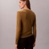 Jersey de cuello en V de lana merina