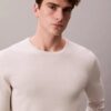 Jersey de cuello redondo de mezcla de merino extrafina Jersey de cuello redondo de mezcla de merino extrafina