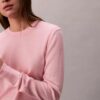 Jersey de cuello redondo de mezcla de merino extrafina Jersey de cuello redondo de mezcla de merino extrafina
